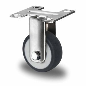 Bockrolle ø 50 mm Serie P2T2 Gleitlager Edelstahl
