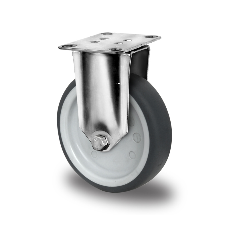 Bockrolle ø 125 mm Serie P2T2 Gleitlager Edelstahl