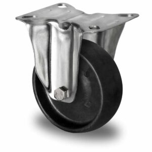 Bockrolle ø 100 mm Serie C4C4 Gleitlager Edelstahl