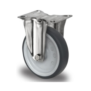 Bockrolle ø 100 mm Serie P2W2 Gleitlager Edelstahl