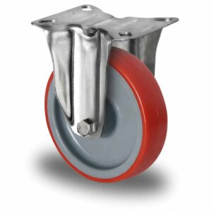 Bockrolle ø 125 mm Serie N2U6 Rollenlager Edelstahl