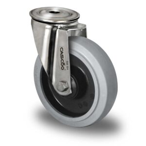 Rückenlochlenkrolle ø 160 mm Serie R4E2 Kugellager Edelstahl