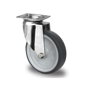 Lenkrolle ø 100 mm Serie P2T2 Gleitlager Edelstahl