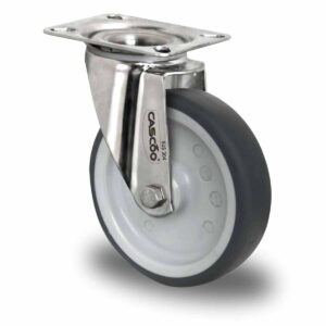 Lenkrolle ø 125 mm Serie P2W2 Gleitlager Edelstahl