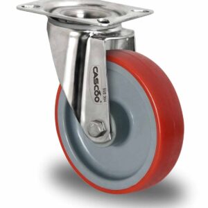 Lenkrolle ø 160 mm Serie N2U6 Gleitlager Edelstahl