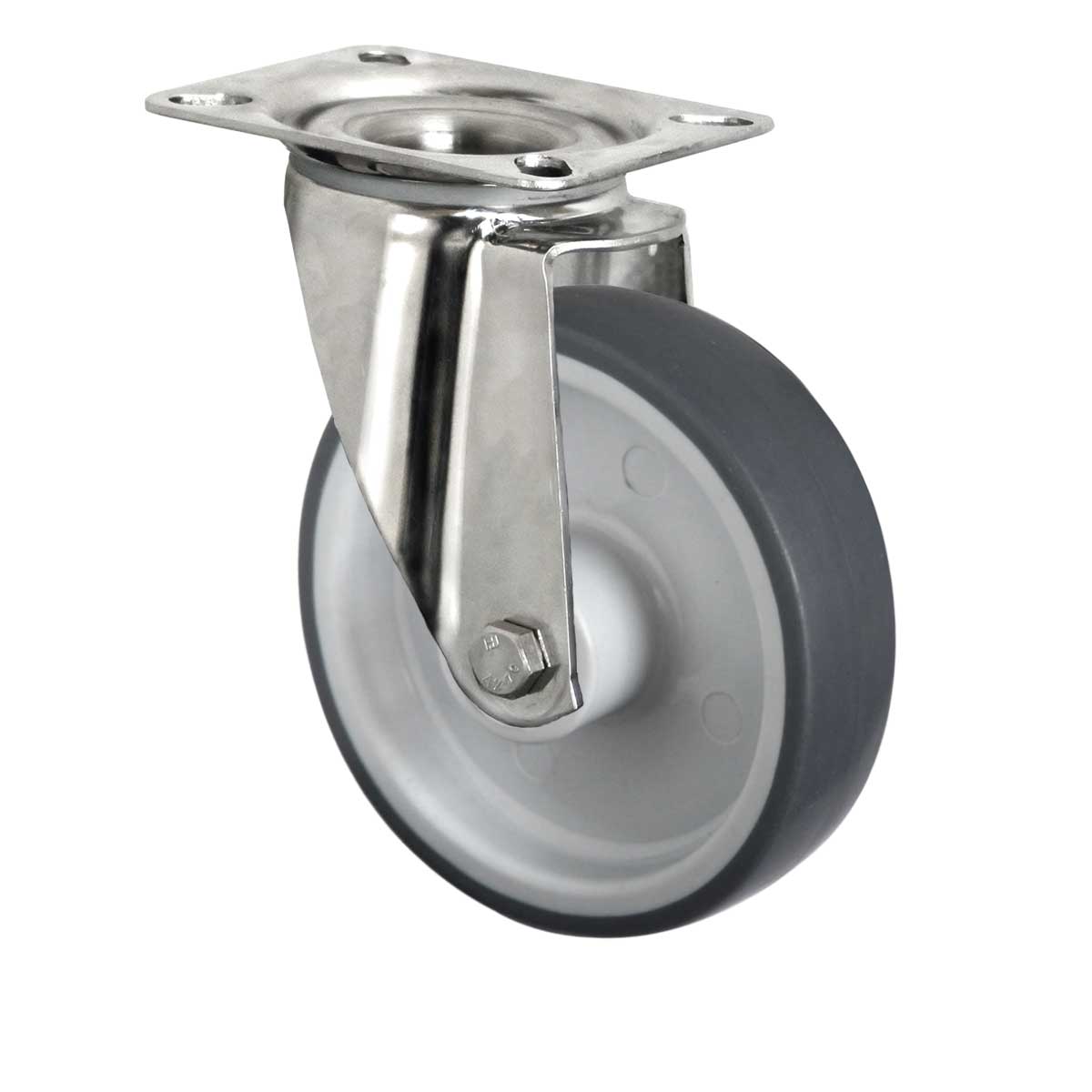 Lenkrolle ø 160 mm Serie P2W2 Gleitlager Edelstahl